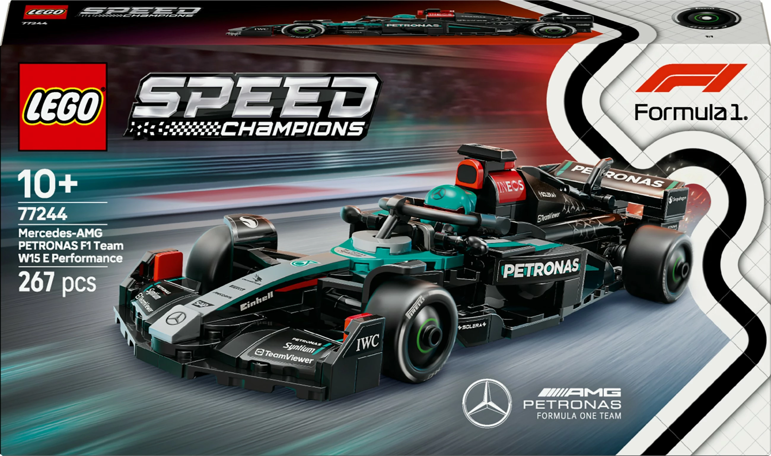 Set ndërtimi LEGO Mercedes-AMG F1 W15, 267 pjesë, shumëngjyrësh