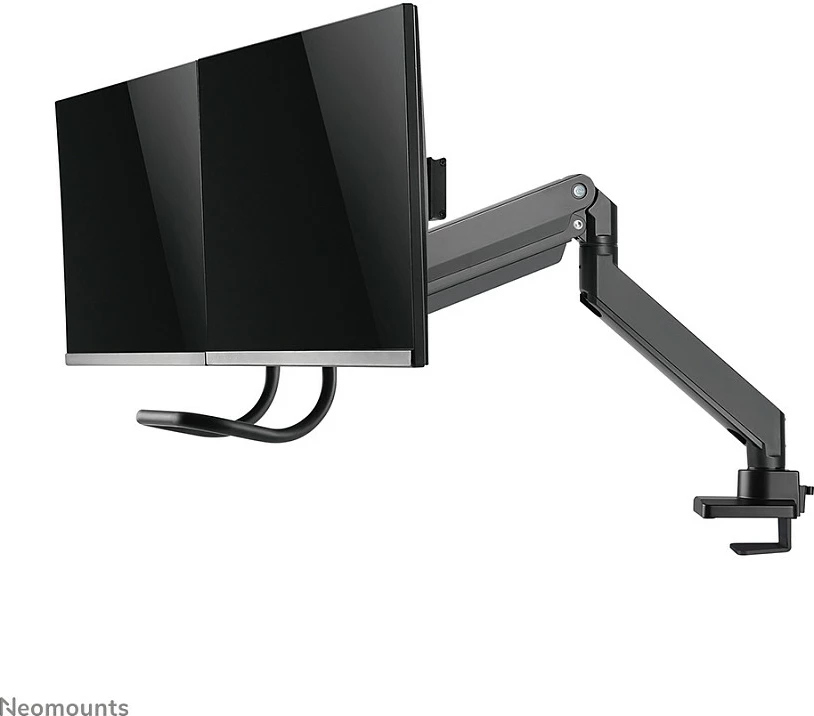 Krah monitori Neomounts NM-D775DXBLACK, për 2 ekrane, 32 inç, kapëse/gromet, i zi