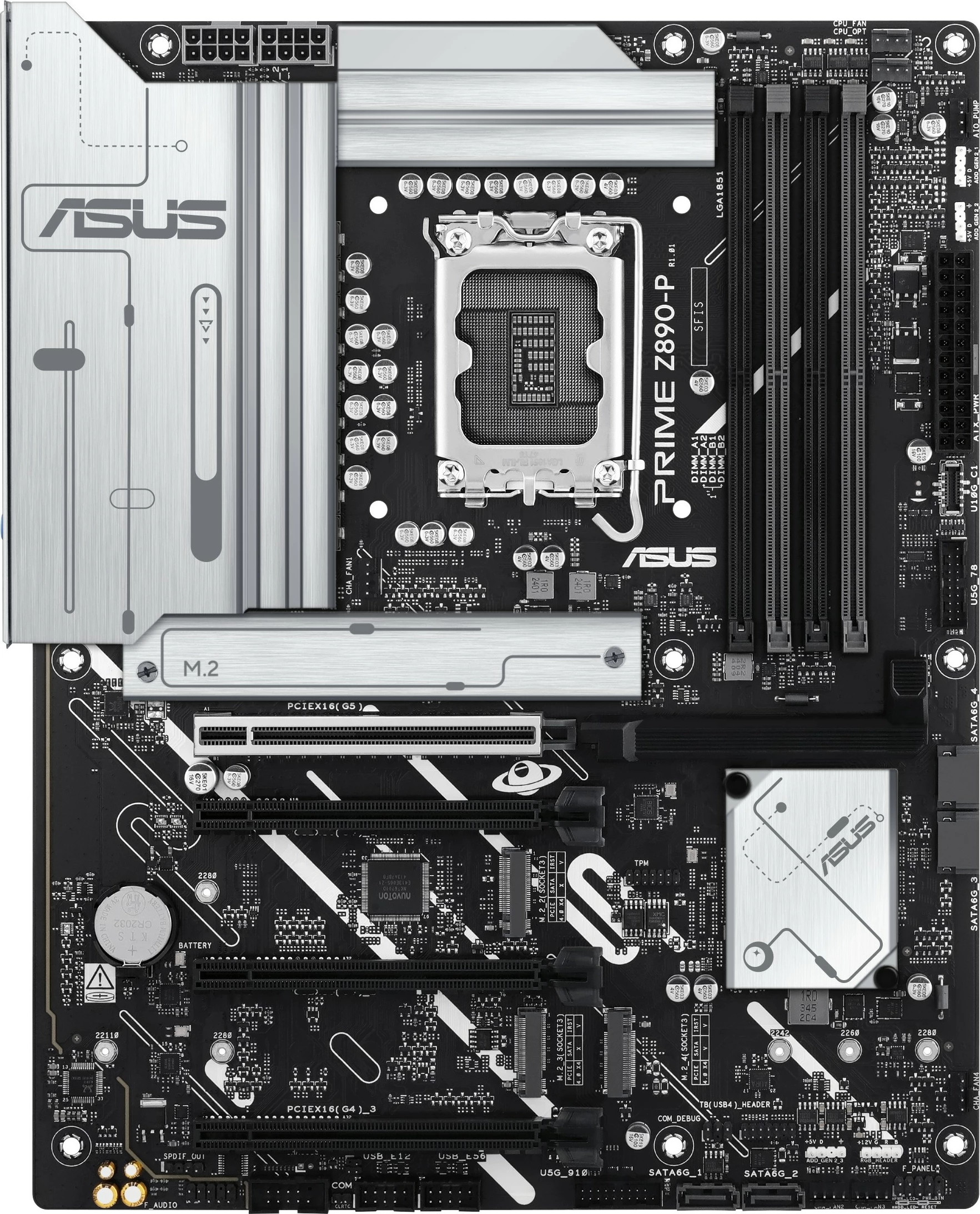 Pllakë amë ASUS PRIME Z890-P, Intel, LGA 1851, DDR5, 192 GB