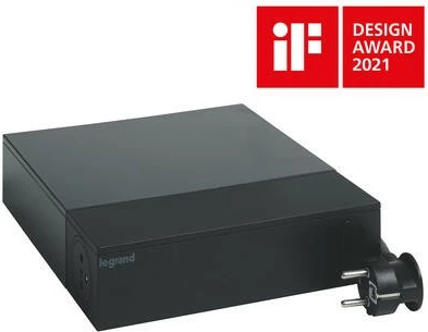 Zgjatues Legrand 049430, 8 priza (4x2P+Z + 4x2P), 2m, me mbrojtje nga mbingarkesa, i zi