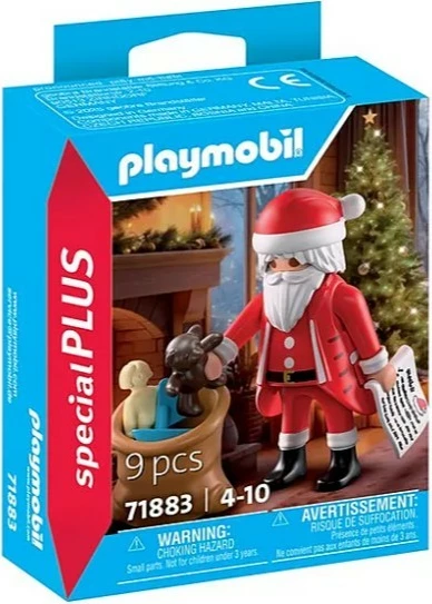 Set figurë, Playmobil, 71883 Special Plus Santa Claus with Wish List, 9 pjesë, 4-10 vjeç, set