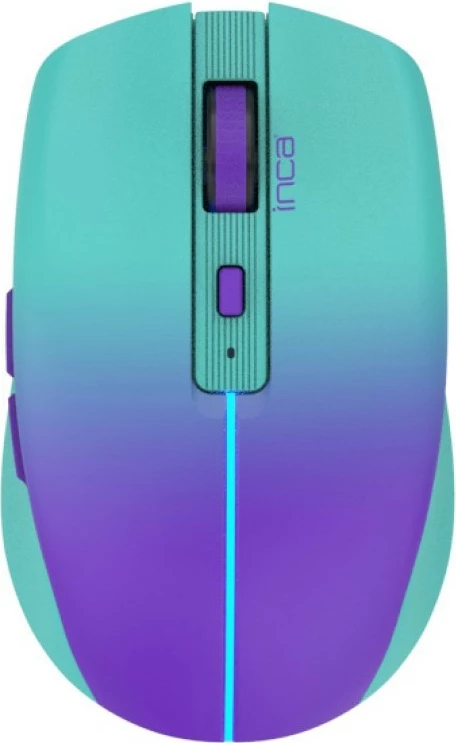 Maus Inca IWM-511RM, wireless & Bluetooth, 1600 DPI, 6D, blu/vjollcë