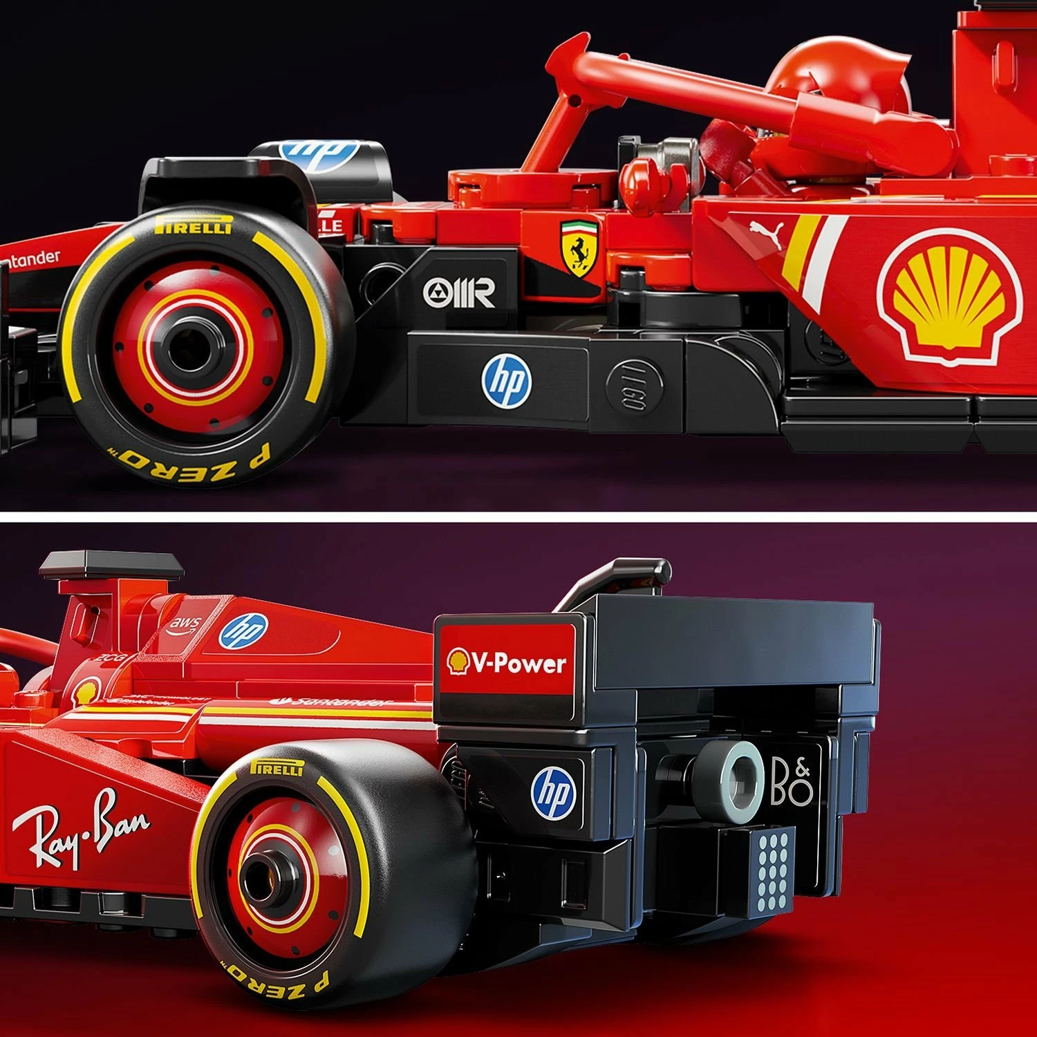 Set LEGO Speed Champions Ferrari SF-24 F1 (77242), 275 copë, e kuqe