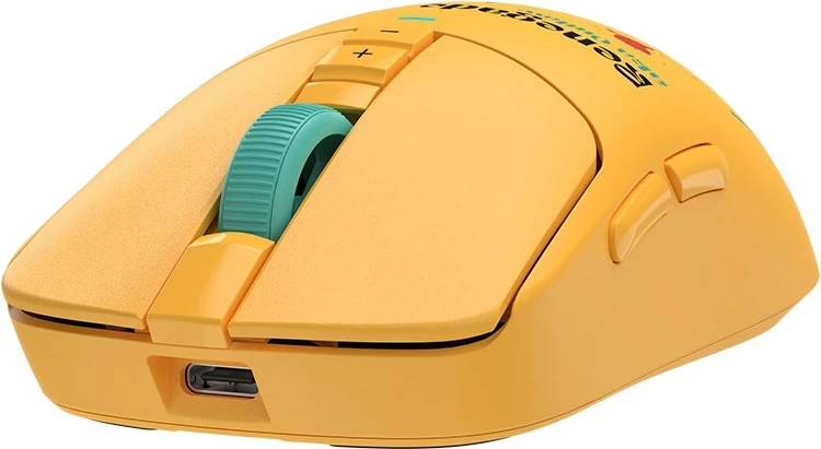 Maus A4Tech Bloody R72 ULTRA DUO Renegade Sunset, wireless, RGB, i verdhë