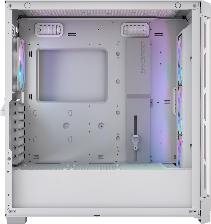Kasë COUGAR DUOFACE PRO RGB Midi Tower, ATX, tempered glass, USB-C, e bardhë