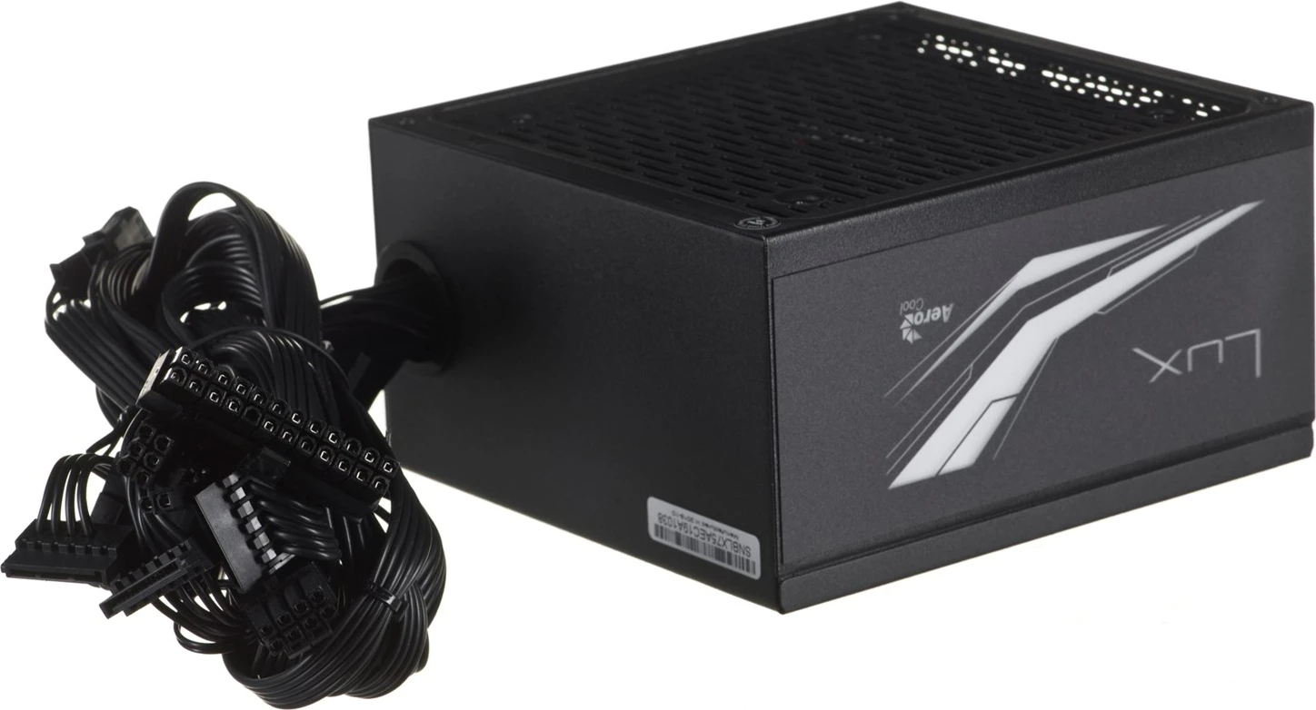 Furnizues energjie Aerocool Lux RGB, 750W, e zezë