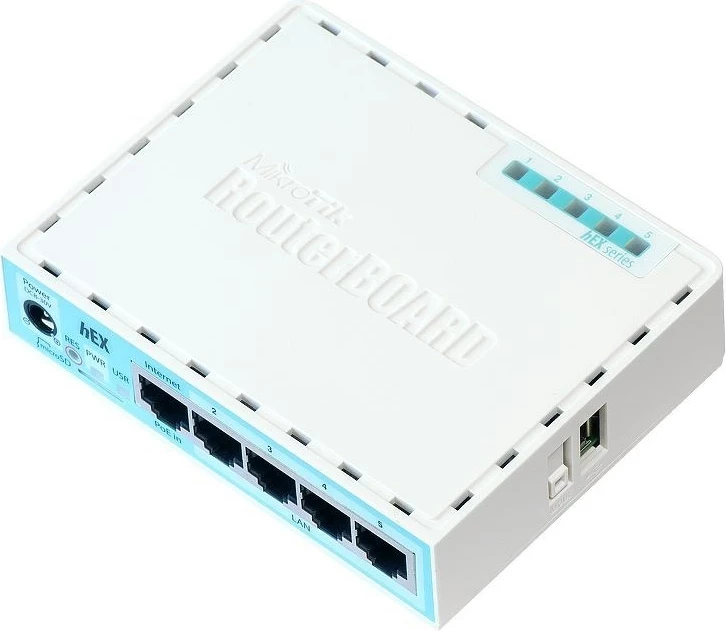 Router MikroTik RB750GR3, Gigabit Ethernet, Turquoise