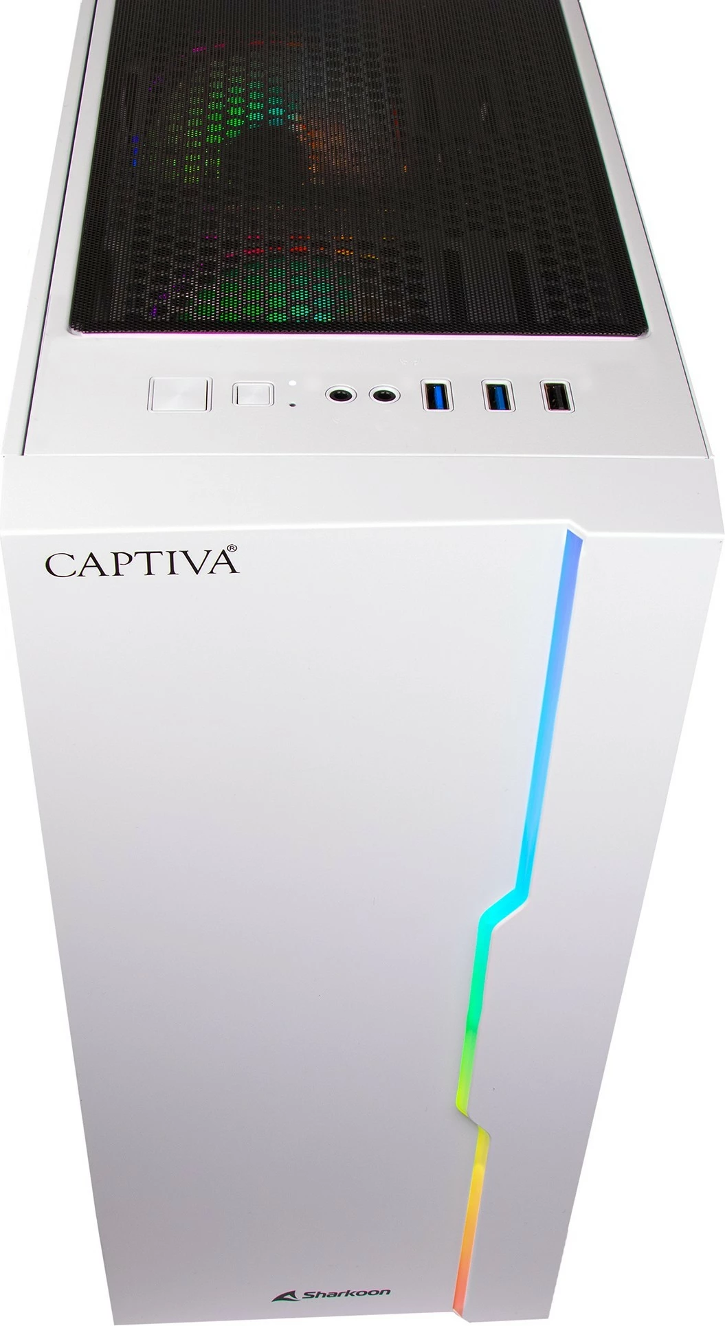 Kompjuter gaming Captiva Advanced R92-912, Ryzen 7 5700X, 32GB RAM, 1TB SSD, RTX 5060, Windows 11, bardhë