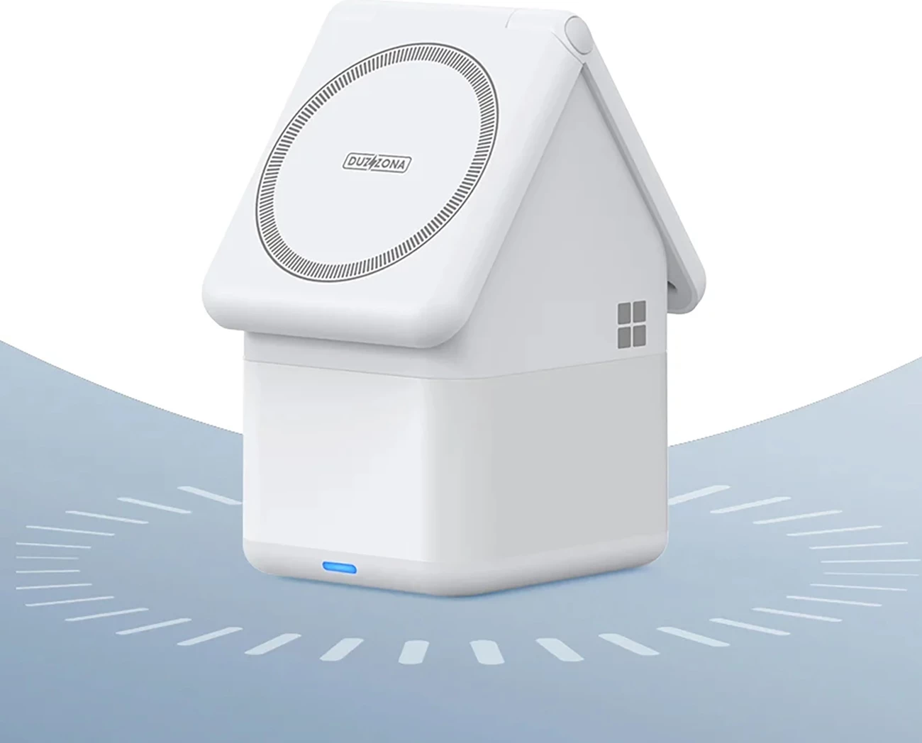 Karikues wireless Duzzona W20 4-në-1 me llambë nate, 15W, për iPhone/Apple Watch/AirPods, Bardhë