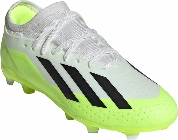 Këpucë futbolli për djem adidas X CRAZYFAST.3 FG Jr., të bardha
