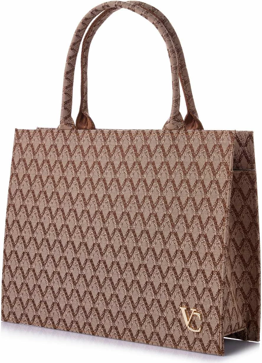 Tote bag Vince Camuto, Caserta, ngjyrë mink