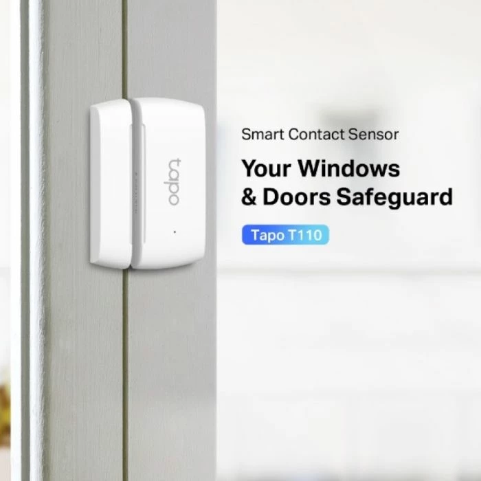 sensor kontakti smart TP-LINK Tapo T110, 868/922 MHz, CR2032, i bardhë