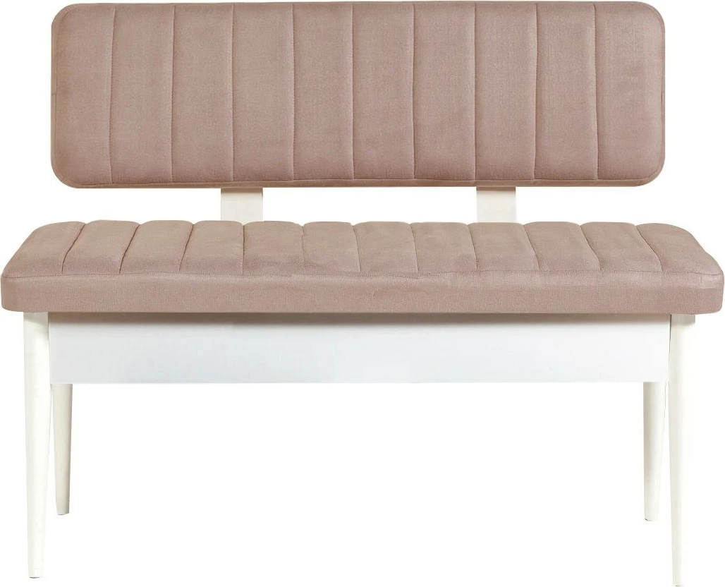 Tavolinë me karrige të zgjatshme Hanah Home, Vina, ngjyrë e bardhë dhe gur, 5 copë