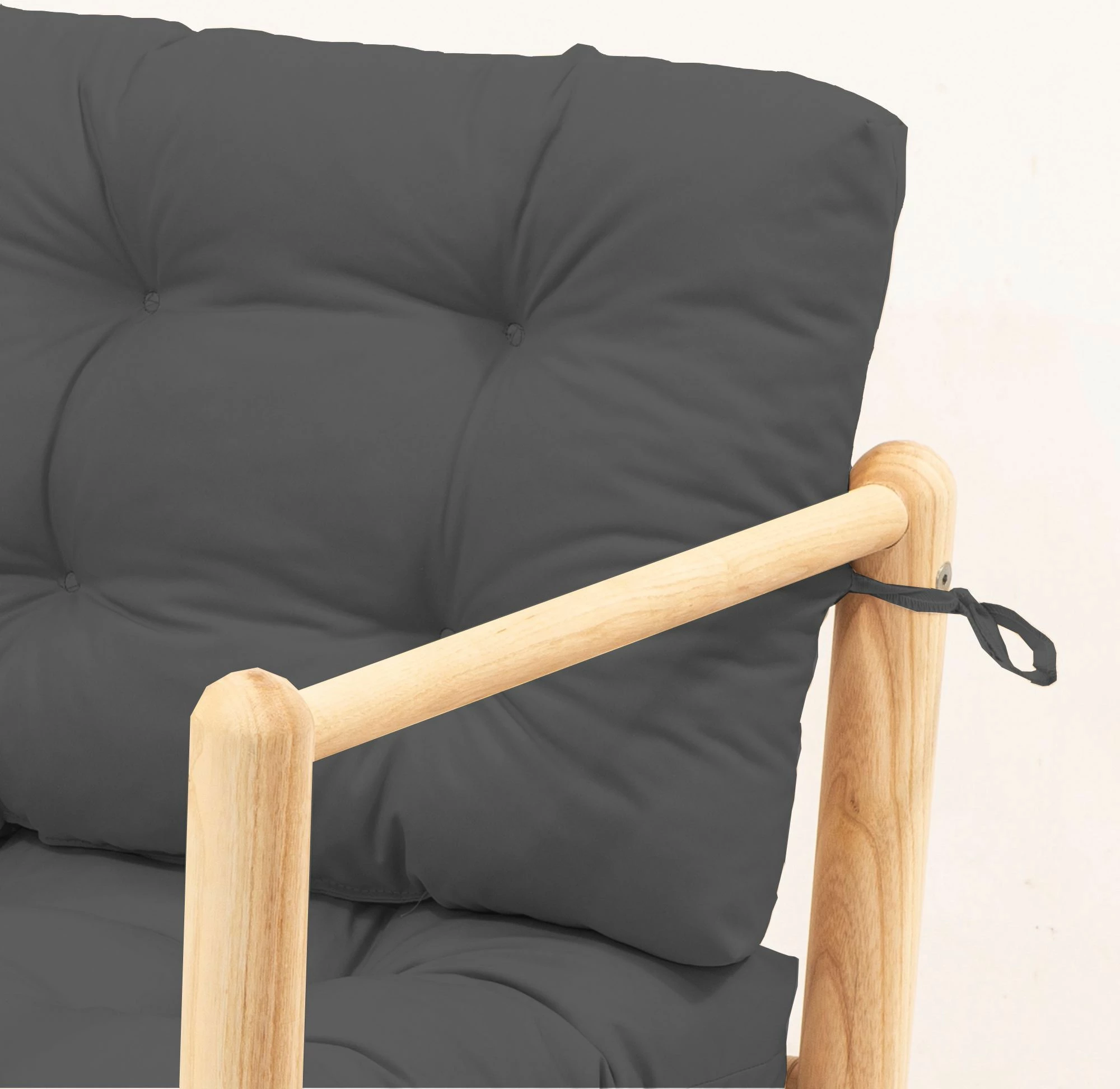 Karrige kopshti një vendëshe, ngjyrë antracit, Skye Decor, MYG03