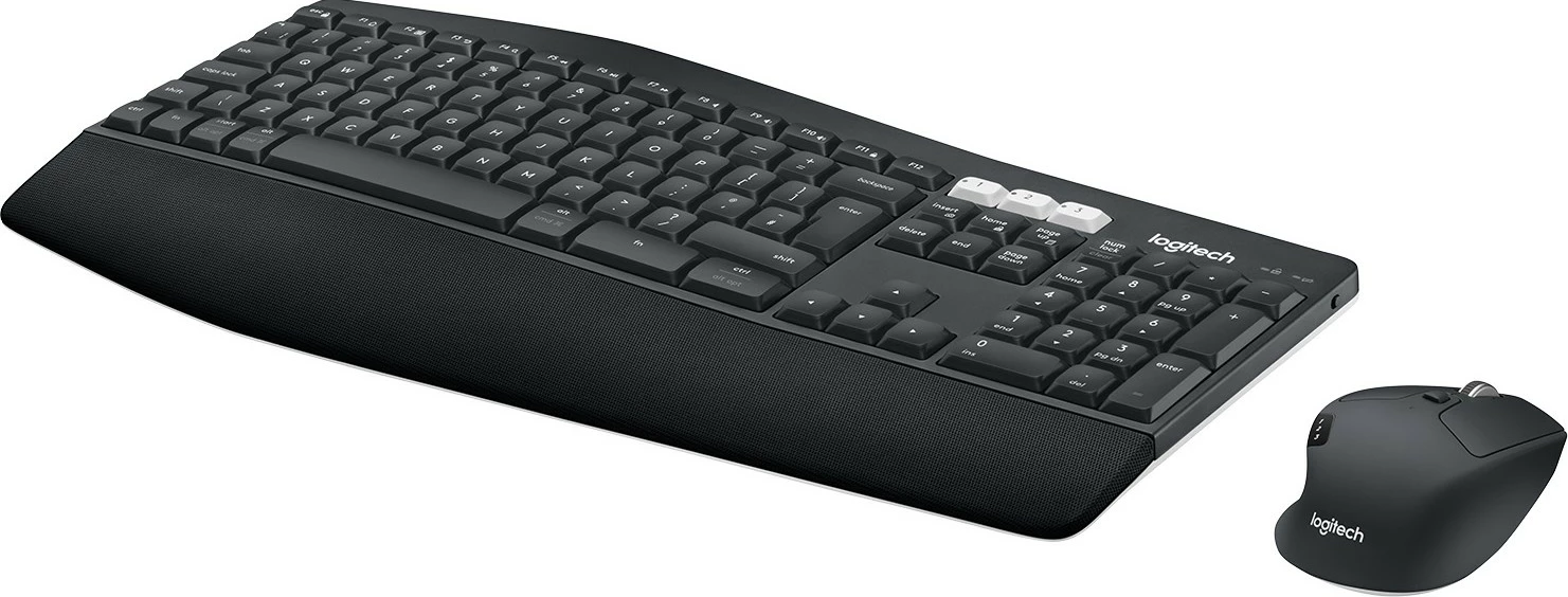 Tastierë dhe maus Logitech MK850 RF Wireless + Bluetooth, QWERTZ, e zezë