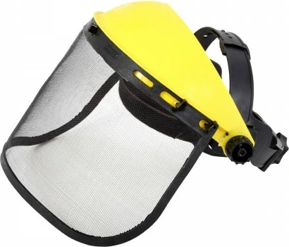 Vizirë mbrojtëse fytyre LAHTI PRO Mesh Light Pro L1520700, polikarbonat, EN 166 Klasa B, e verdhë/zezë