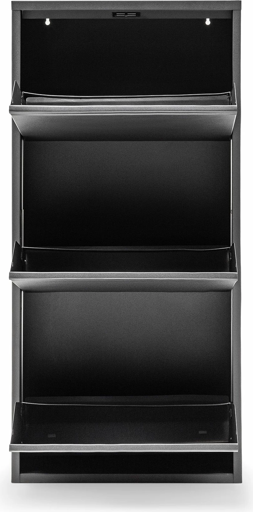 Dollap këpucësh metalik, ngjyrë e zezë, Skye Decor, Ggmbayk3003, 50x103x15cm