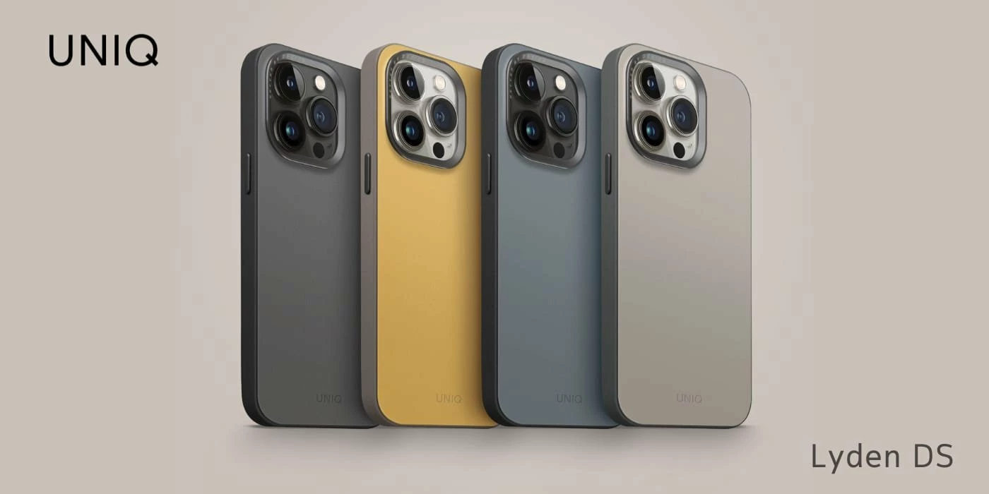 Mbështjellës Uniq Lyden DS për Apple iPhone 15 Pro Max, Magclick, plastik, blu-zi