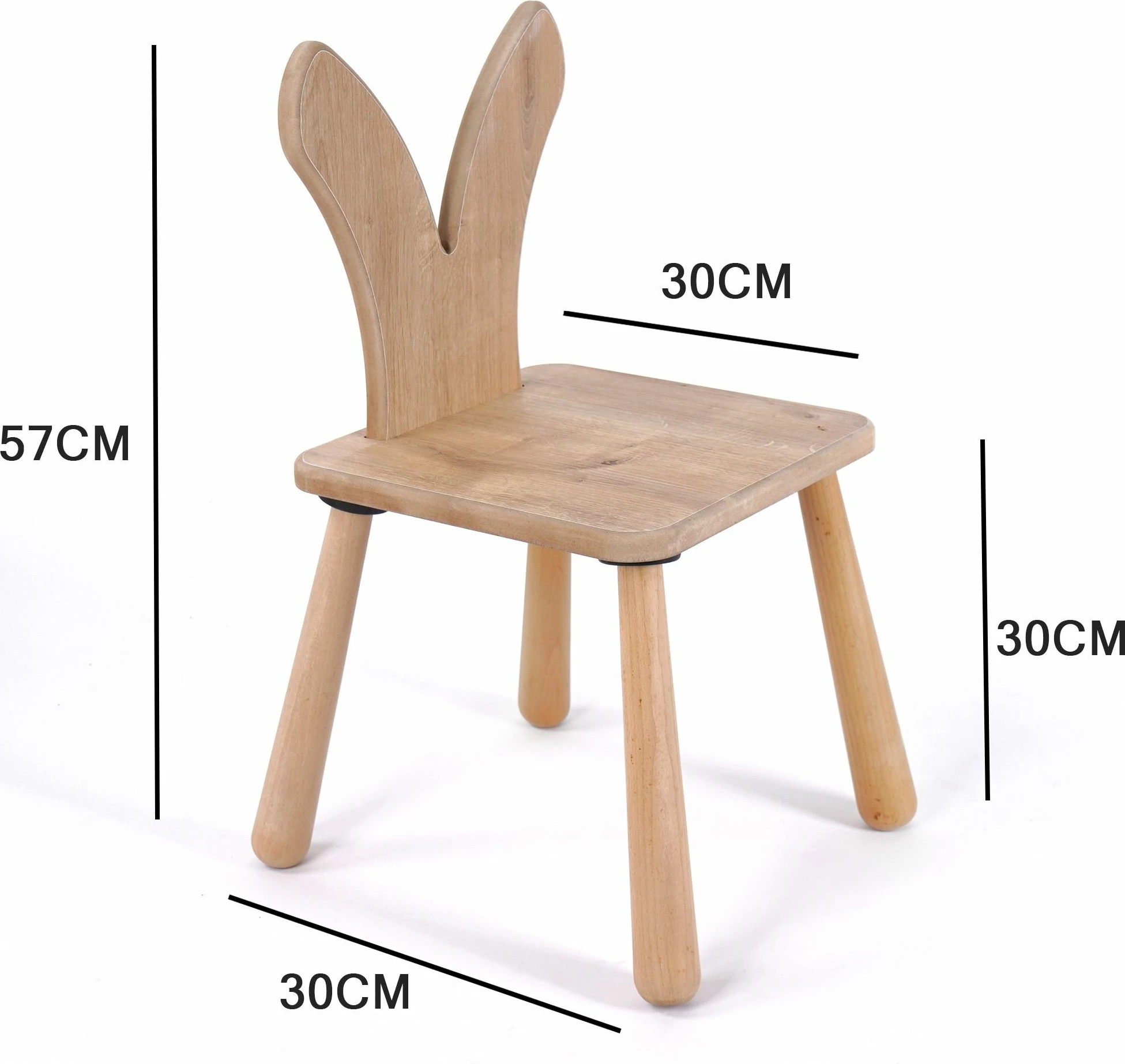 Karrige për fëmijë Skye Decor, ngjyrë lisi, BLTYZ-AKTV046, set prej 6 copash