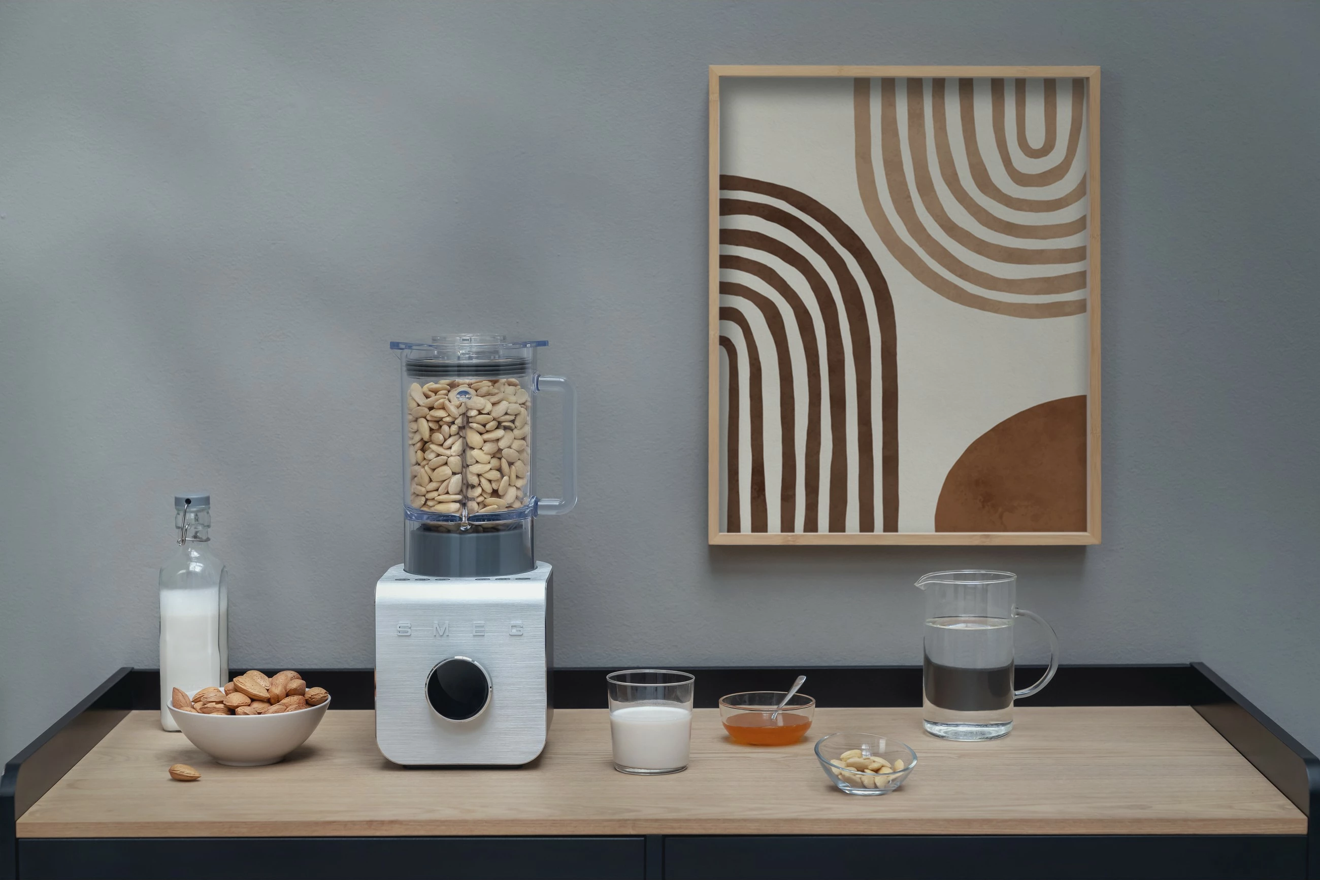 Blender tavoline SMEG BLC01BLMEU, 1400W, 9 shpejtësi, inox/zezë