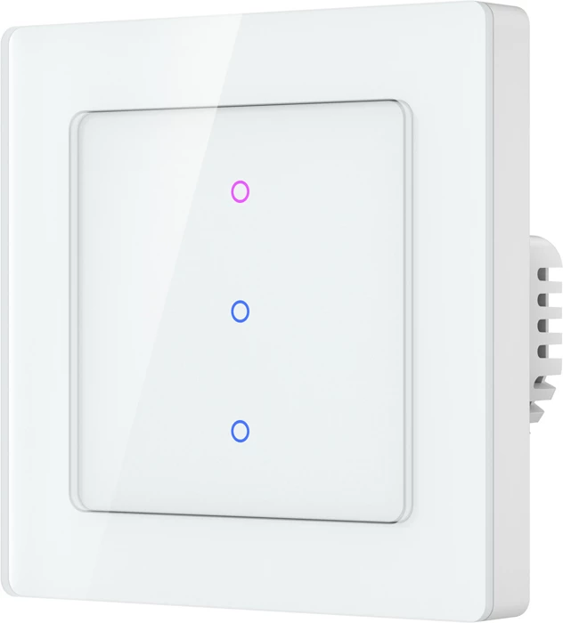 Switch dritash me prekje, Avatto TS20-EU-W3, 3-kanalësh, Wi‑Fi 2.4 GHz, kompatibil me Tuya/Smart Life/Alexa/Google Home, i bardhë