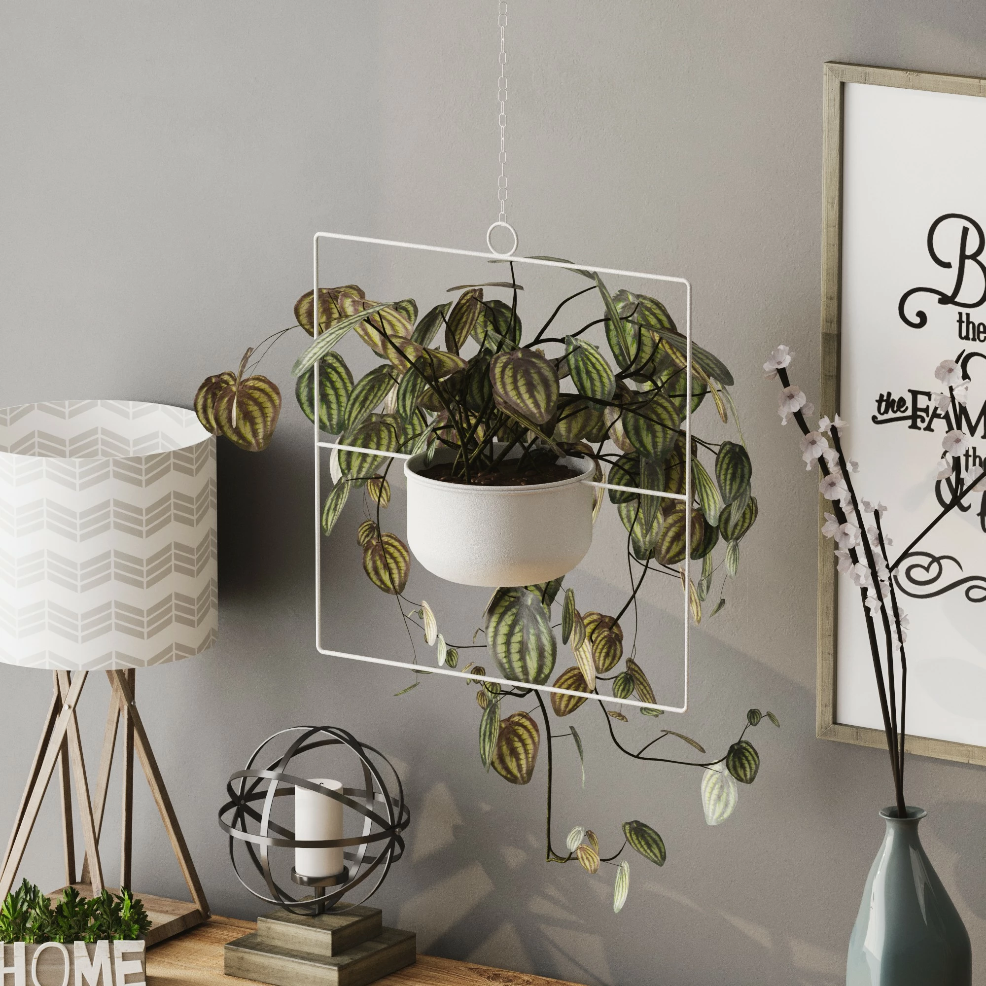 Vazo dekorative varëse, dizajn Aberto, ngjyrë e bardhë