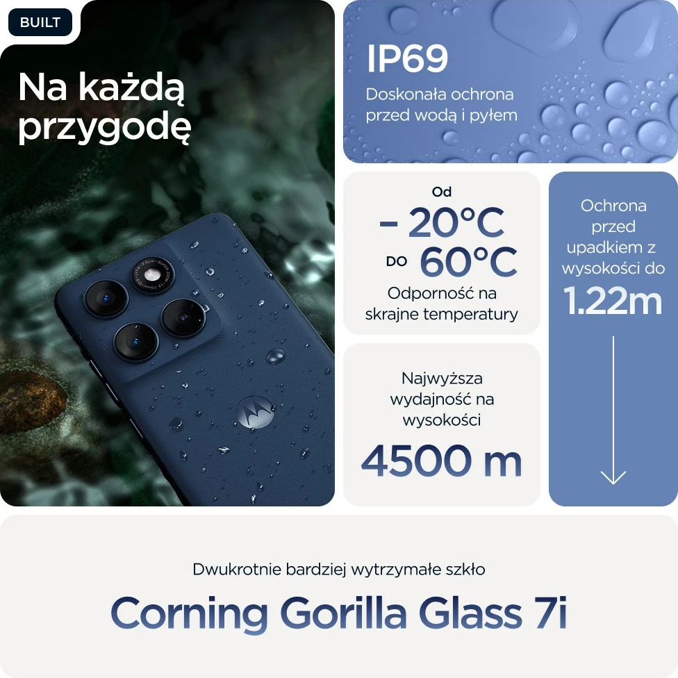 Celular Motorola edge 60, 6.67", 12 GB RAM, 256 GB, 5G, Blu