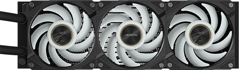 Ftohës uji Gigabyte AORUS WATERFORCE X II 360, 3x120mm ARGB, LCD, i zi