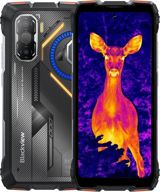 Celular BLACKVIEW ROCK 3 8GB/256GB, rugged, kamerë termike, 10000mAh, Portokalli