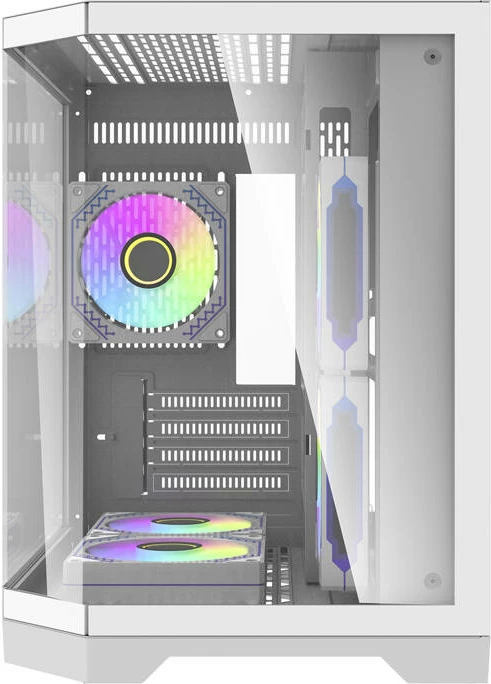 Kasë Darkflash FT350 me 5 ventilatorë ARGB, e bardhë