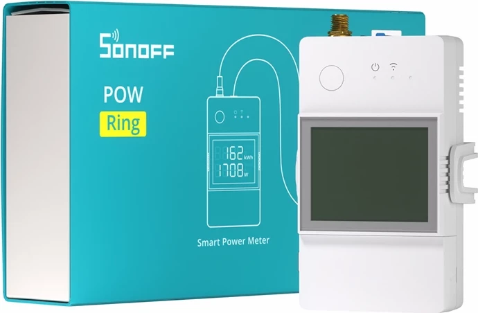 Matës i konsumit të energjisë Sonoff POWCT, Wi-Fi, 100A, i bardhë
