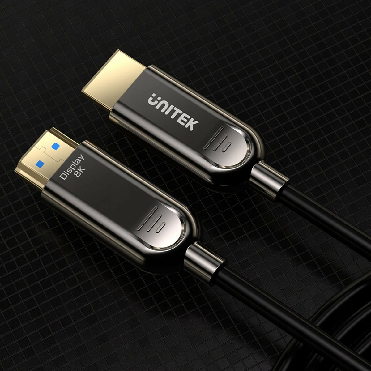 Kabllo HDMI Unitek C11085GY01-10M 10m, HDMI 2.1 AOC 8K/4K120 40Gbps, e zezë