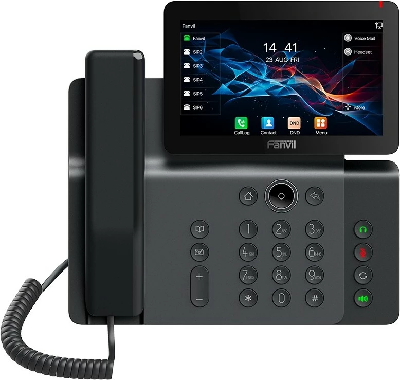 Telefon IP Fanvil V66, Premium, SIP, POE, Gigabit, USB, Bluetooth, Wi-Fi