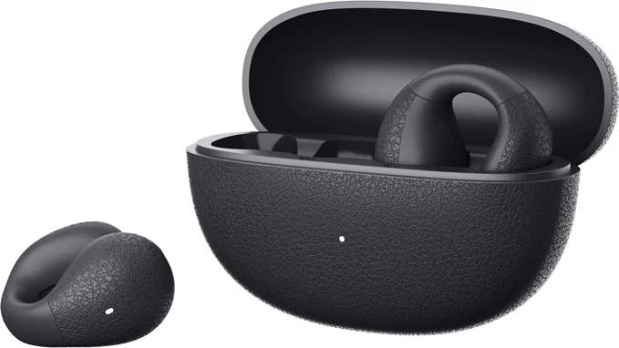 Kufje QCY Crossky C10, pa tela, Bluetooth 5.4, me mikrofon, të zeza, me kuti karikimi