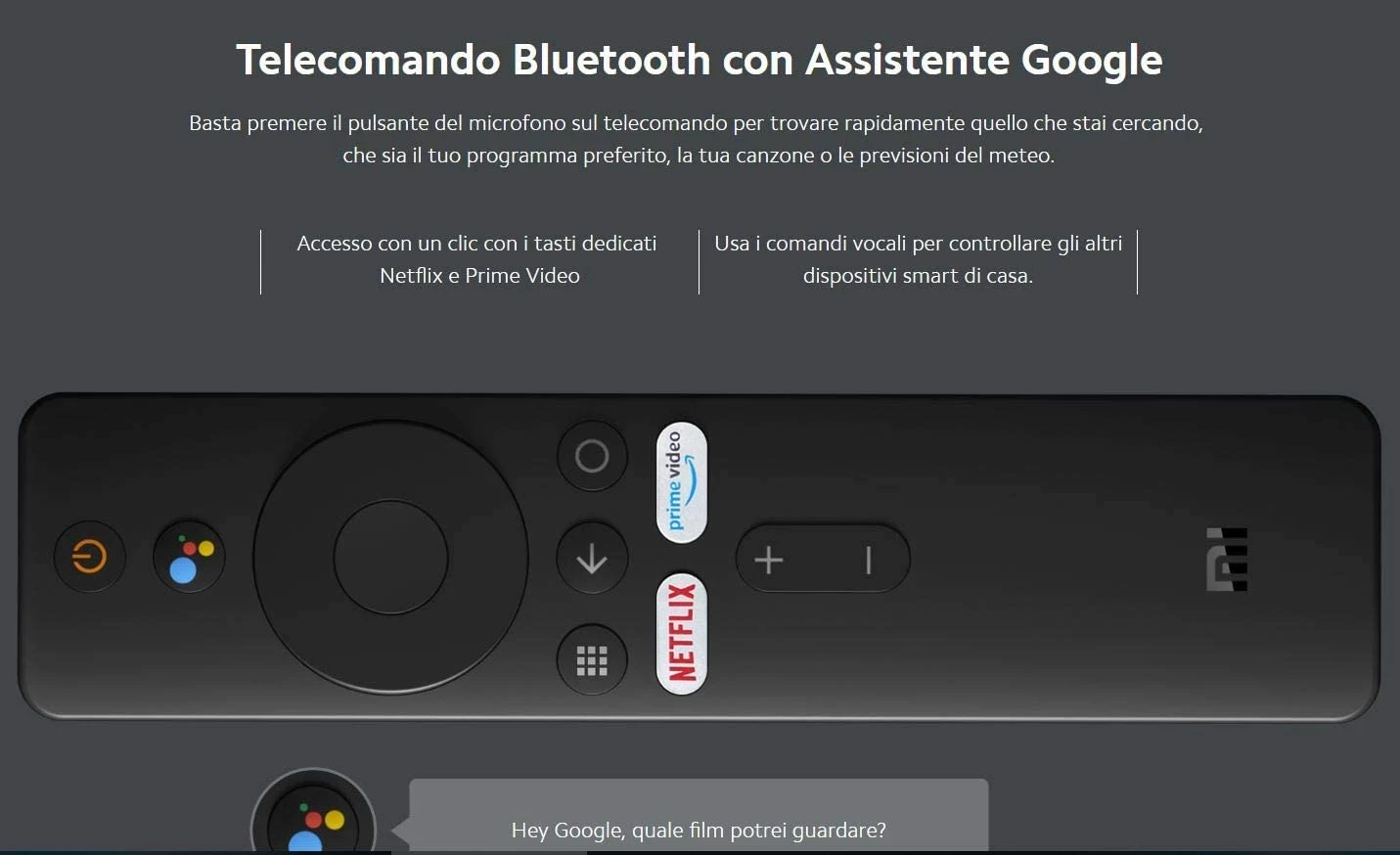 TV Stick Xiaomi Mi, Nero