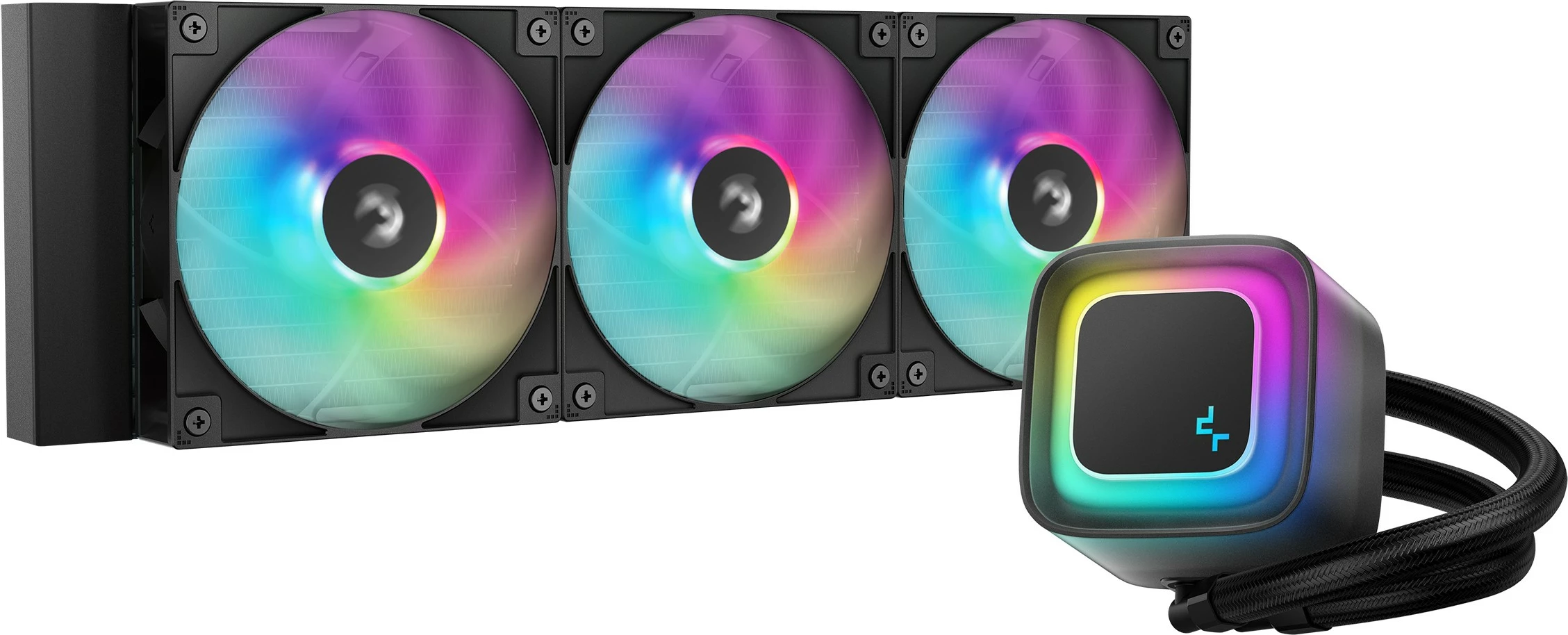 Kasë ftohje uji Deepcool LE360 V2, 3x120mm, RGB, e zezë