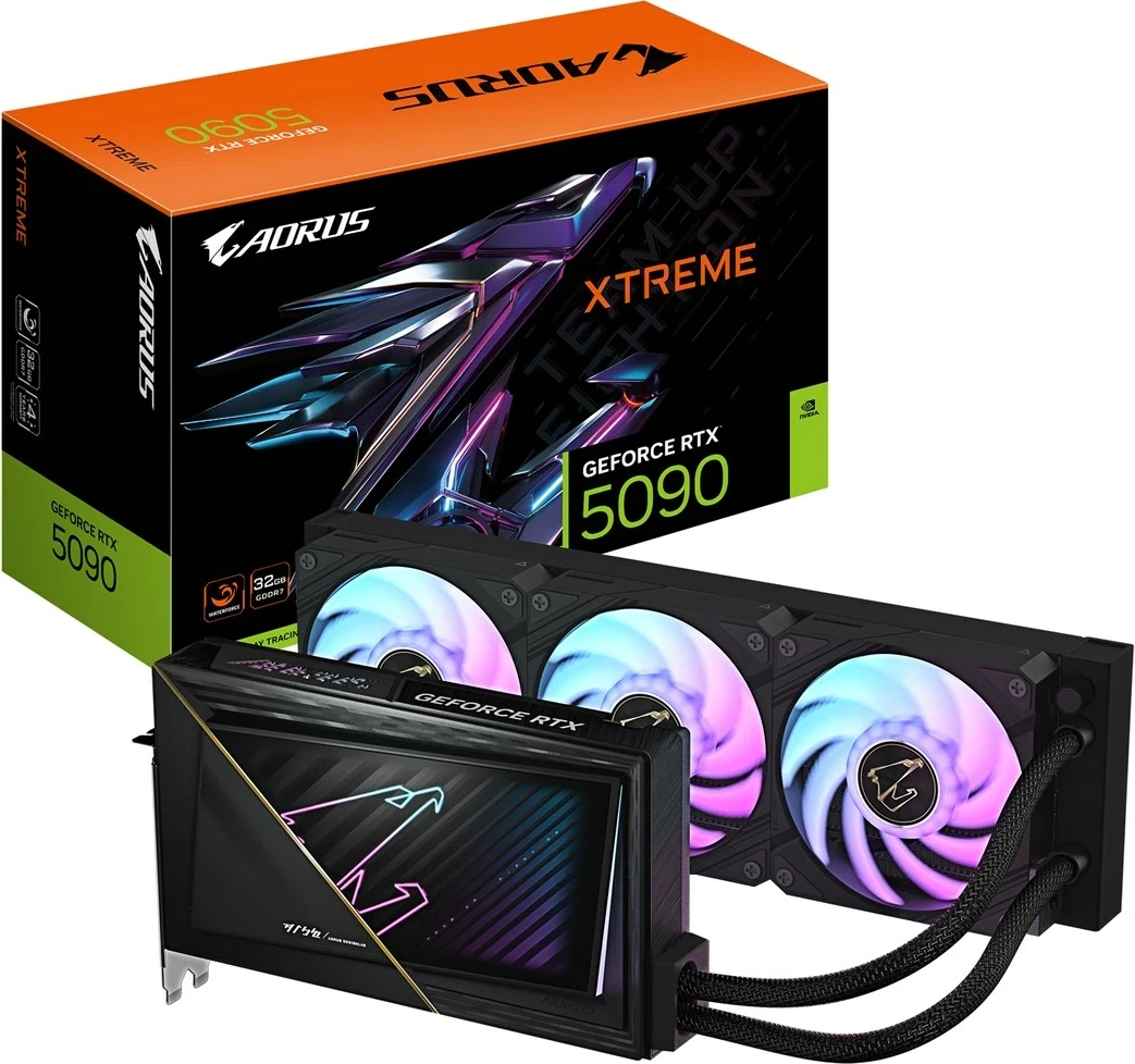 Kartelë grafike Gigabyte AORUS GeForce RTX 5090 XTREME WATERFORCE 32G, 32GB GDDR7, PCI-E 5.0, E zezë