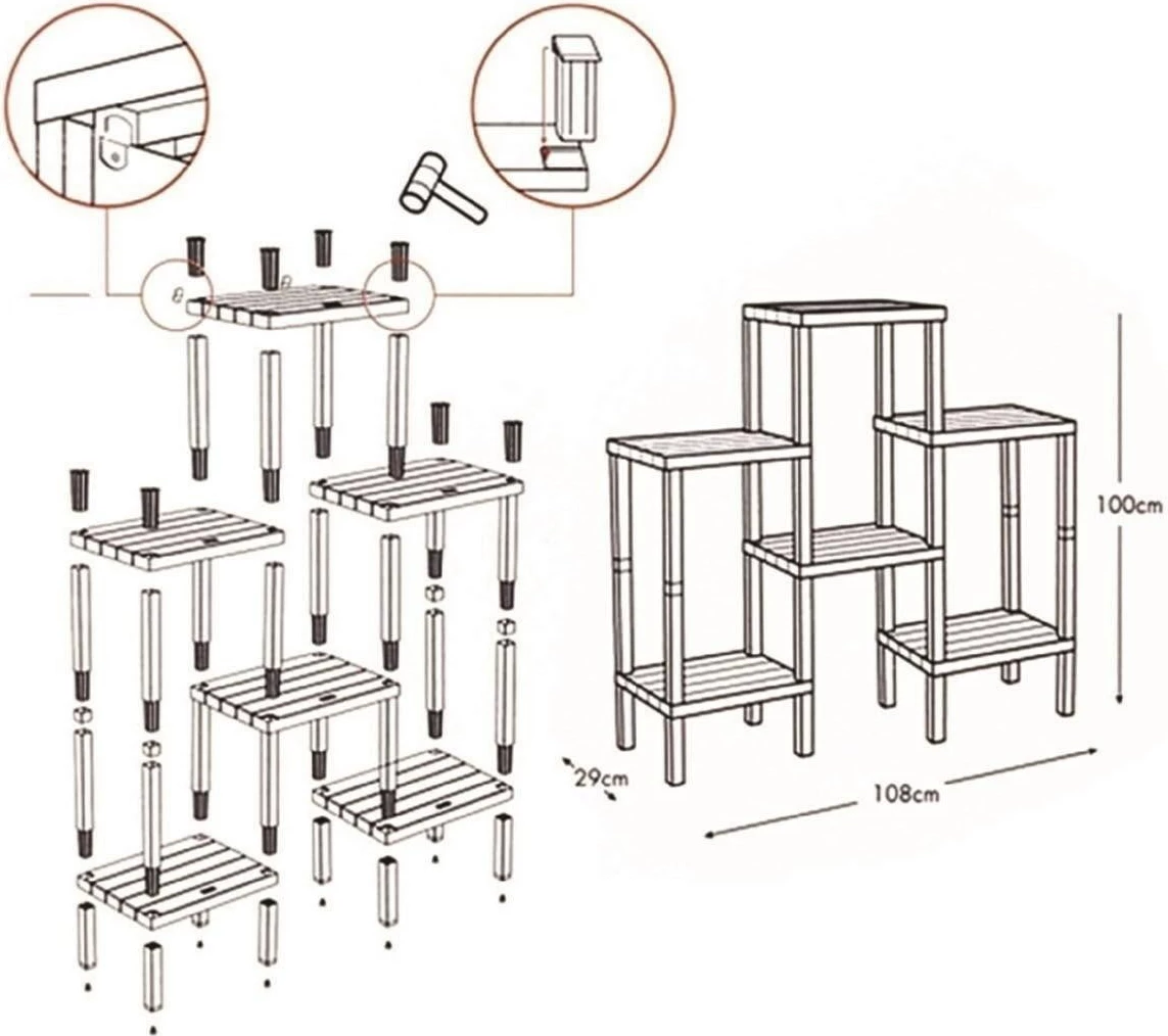 Raft plastik shumëpërdorimësh, i bardhë, OMS-1108-B