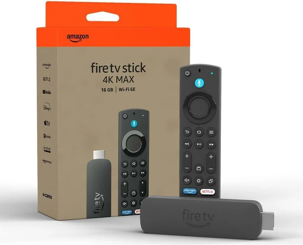 Stick streaming Amazon Fire TV Stick 4K Max 16GB me telekomandë zanore, e zezë