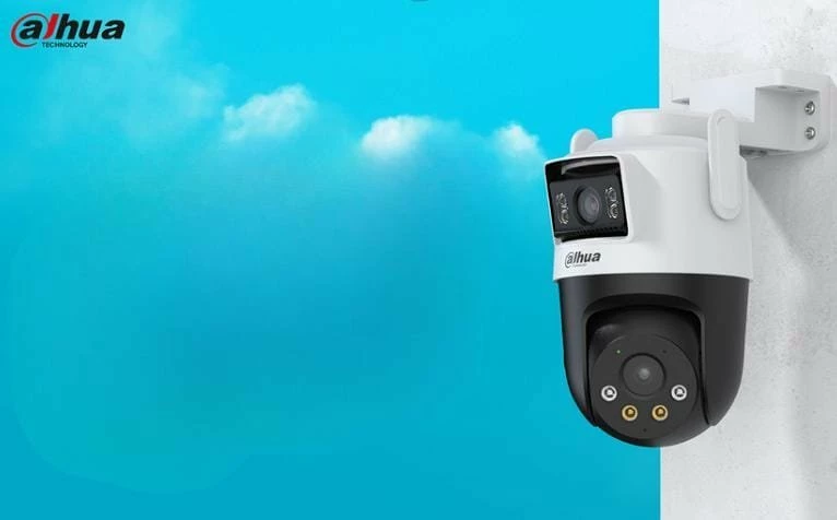 Kamerë IP Dahua P5D-5F-PV 10MP Wi‑Fi 6 PTZ IP66 IK08, bardhë/zi