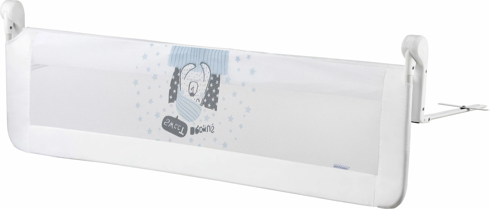 Parmak i sigurisë për shtrat, ngjyrë e bardhë, Evila Originals, Köpekcik, 150x65x2 cm