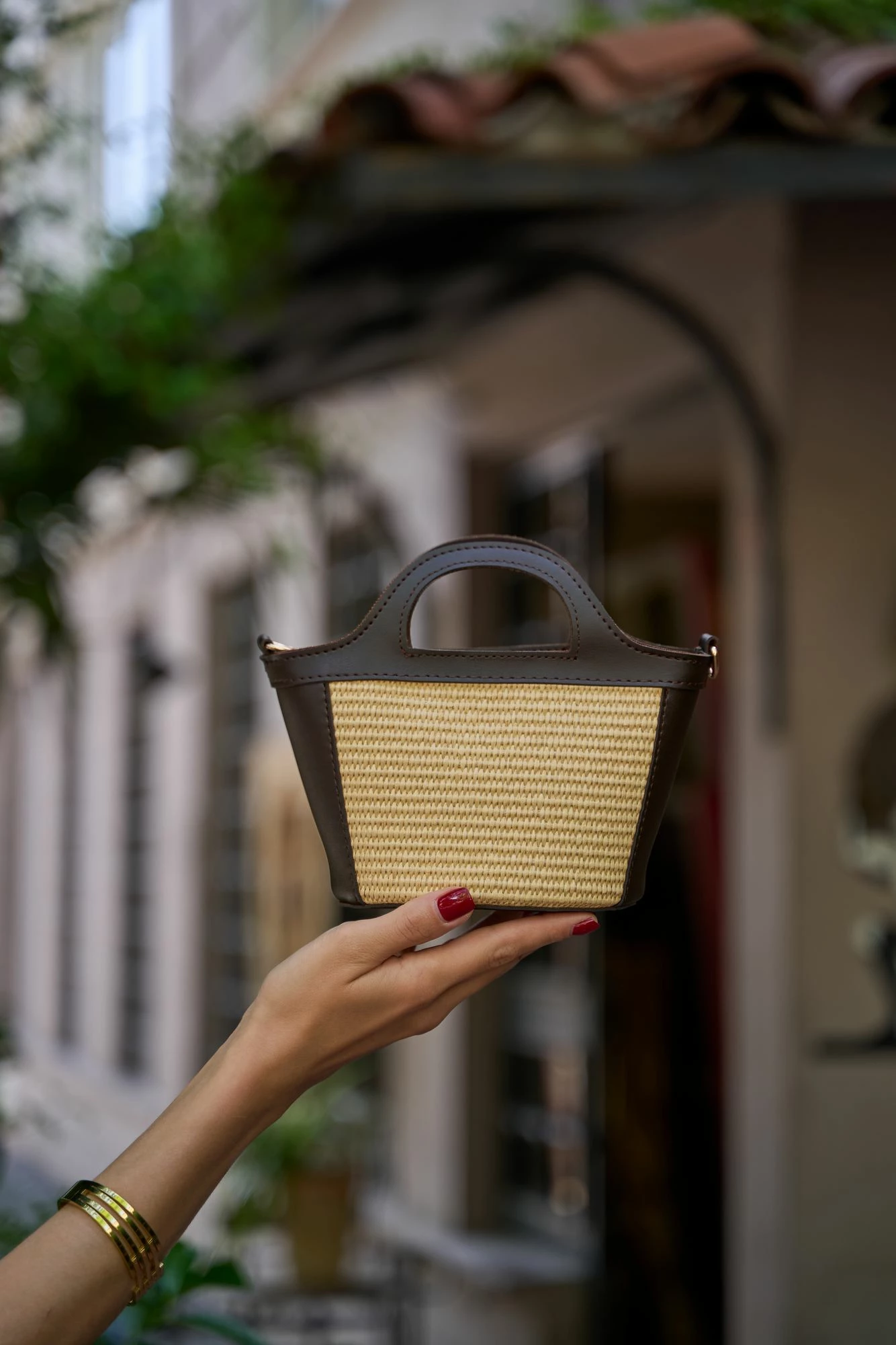 Çantë dore Zoozie Bags, MK1020225SV10-016, ngjyrë kafe dhe lisi