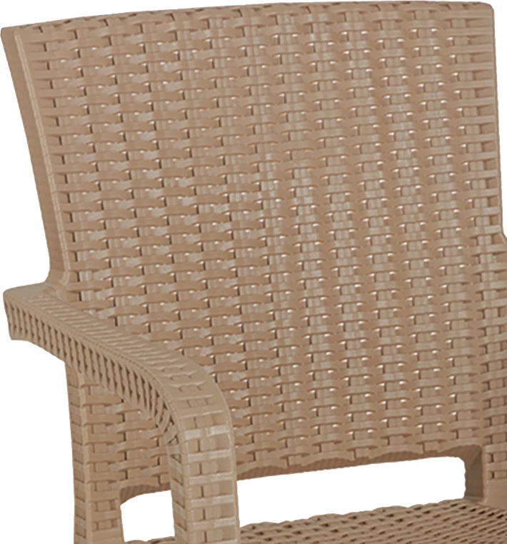 Set tavolinë me karrige për terasë, Icoan-Halcyon, PP, ngjyrë kapuçino, 3 copë