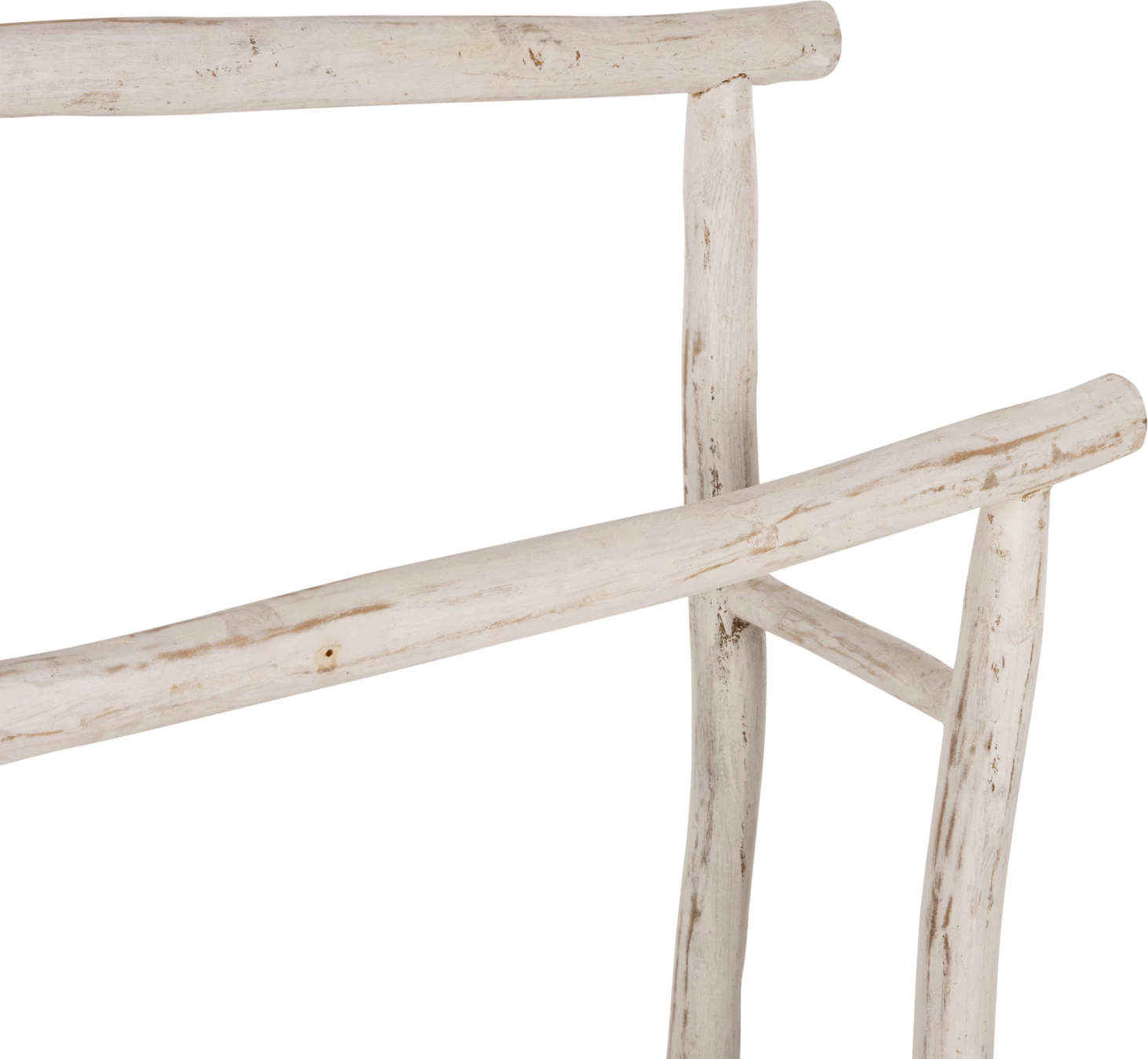 Varëse për peshqirë, degë tik, ngjyrë patina e bardhë, FH7908, 90x28x77-91H cm