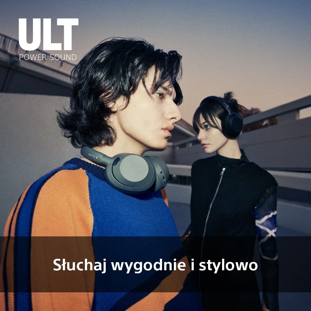 Kufje Sony ULT Wear, me anulim zhurme aktive, gri