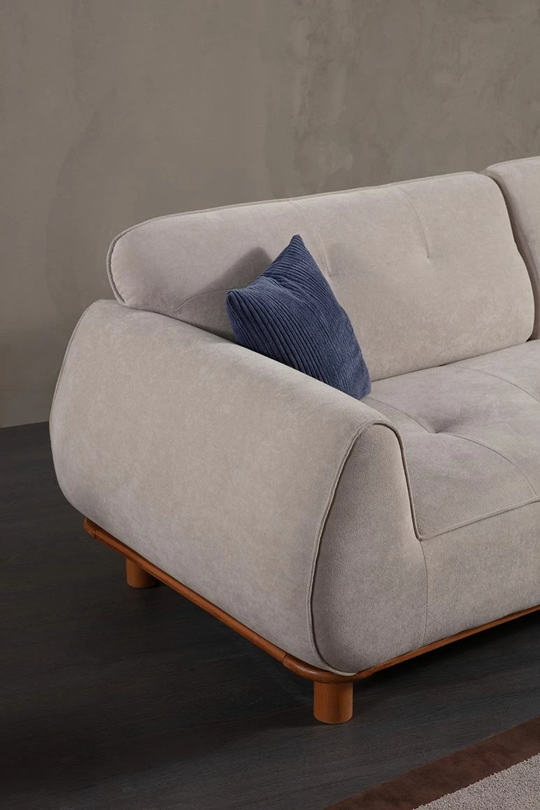 Divan treshe Atelier del Sofa, Drop, i bardhë