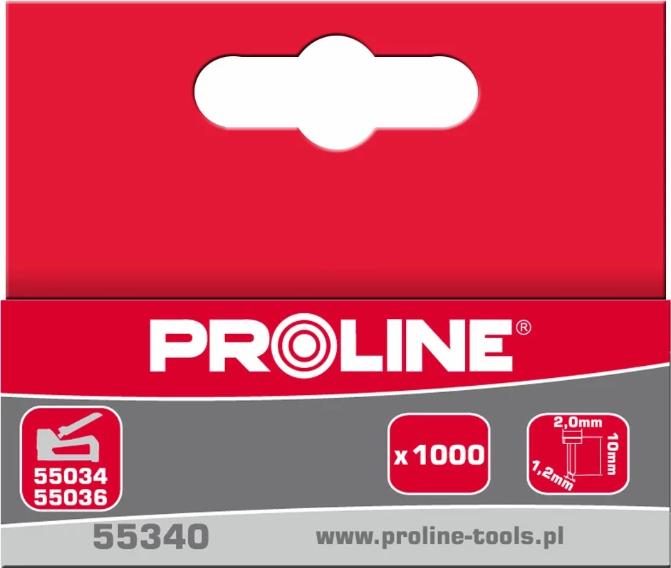 Sponka tip E/J Proline 55344 14 mm 2.0 x 1.2 mm, 1000 copë