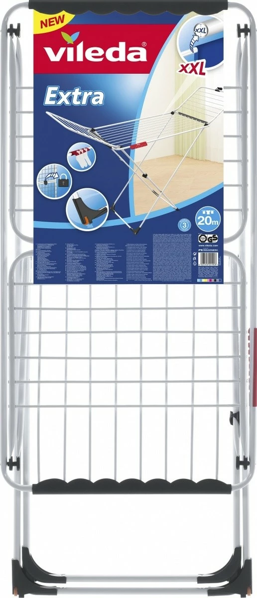 Tharëse rrobash Vileda Extra 157215, e zezë/e bardhë