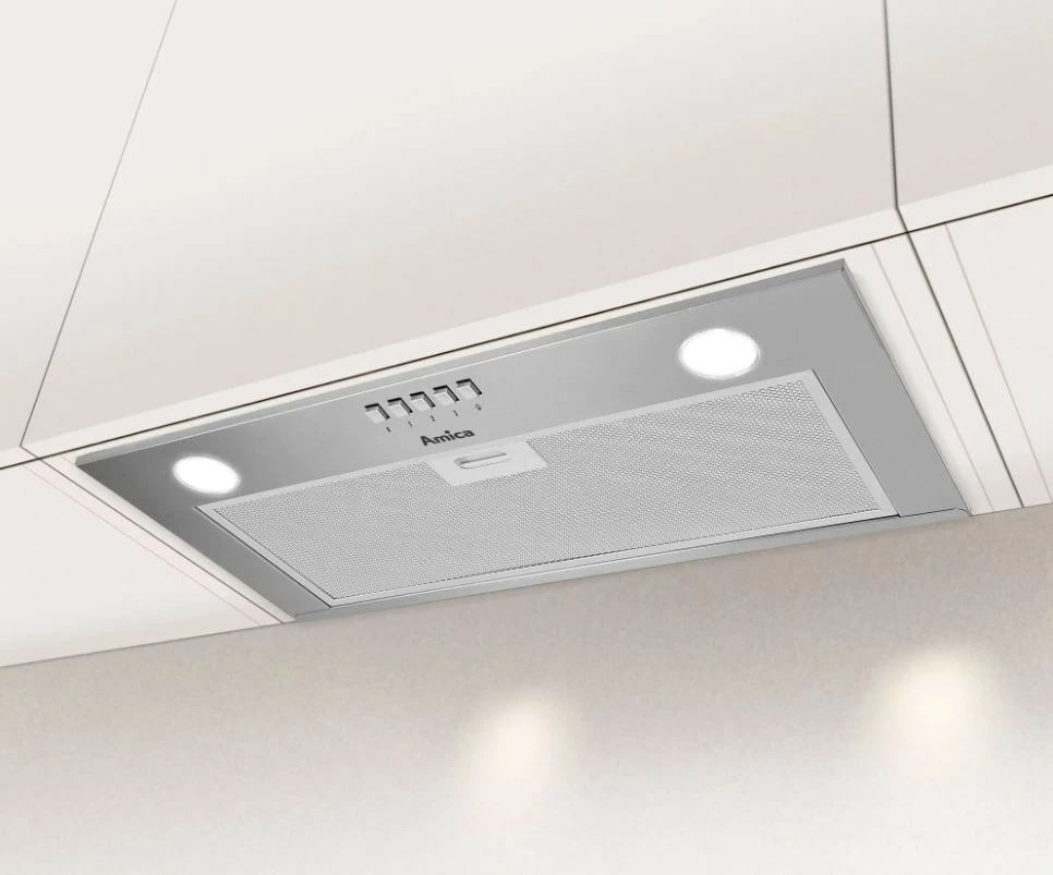 Aspirator i integrum Amica OMC6242I, 600mm, 3 shpejtësi, LED, Argjend