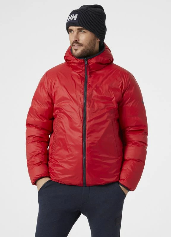 Jakne për meshkuj Helly Hansen, të kuqe dhe blu të errët